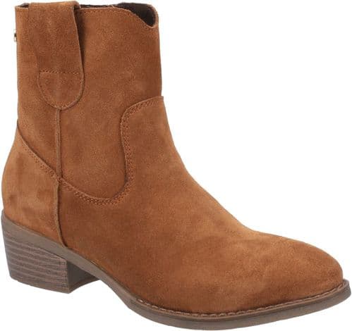 Hush Puppies Iva Ladies Ankle Boots Tan